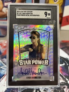 2015 Leaf Star Power #SP-LH1 Linda Hamilton Auto SGC 9 - Picture 1 of 2