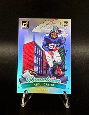 Abdul Carter 2025 ¡CENTRO DE LA CIUDAD! Tarjeta de persecución de novato; New York Giants SSP estuche raro golpe Foto 1 de 4