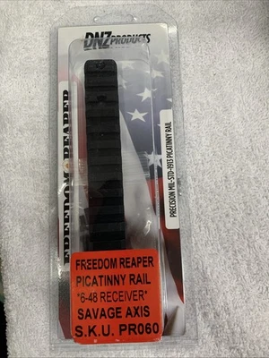 DNZ Freedom Reaper Picatinny Rail Fits Savage Axis  Black Color  PR060 - Image 1 of 4