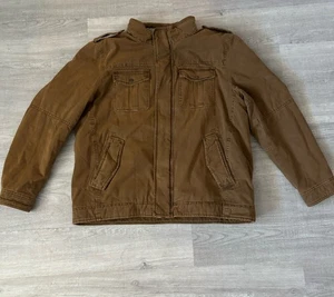 Levi’s Mens Trucker Chore Jacket XL Sherpa Lined Brown Tan Construction Midwest - Picture 1 of 7