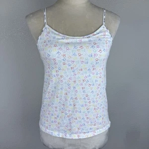 Canotta donna Calvin Klein bianca multicolore stampa logo taglia S - Foto 1 di 6