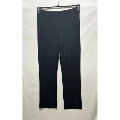 Chicos Travelers Women 1 Regular Black Stretchy Straight Leg Pants Size 1 - Image 1 of 4
