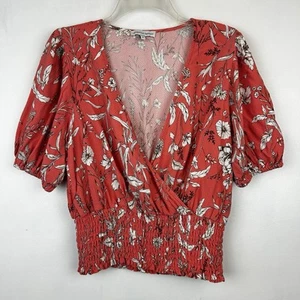 Cupcake Cashmere Top Womens Medium Floral Smocked Cottagecore Babydoll Y2K - Picture 1 of 8