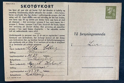 1945 Noruega Papelería Postal Paquete Recibo Tarjeta Cubierta To Lier K Foto 1 de 2