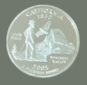 2005-S Silver California State Quarter - Proof 65 Lustrous Actual Coin - Picture 1 of 2