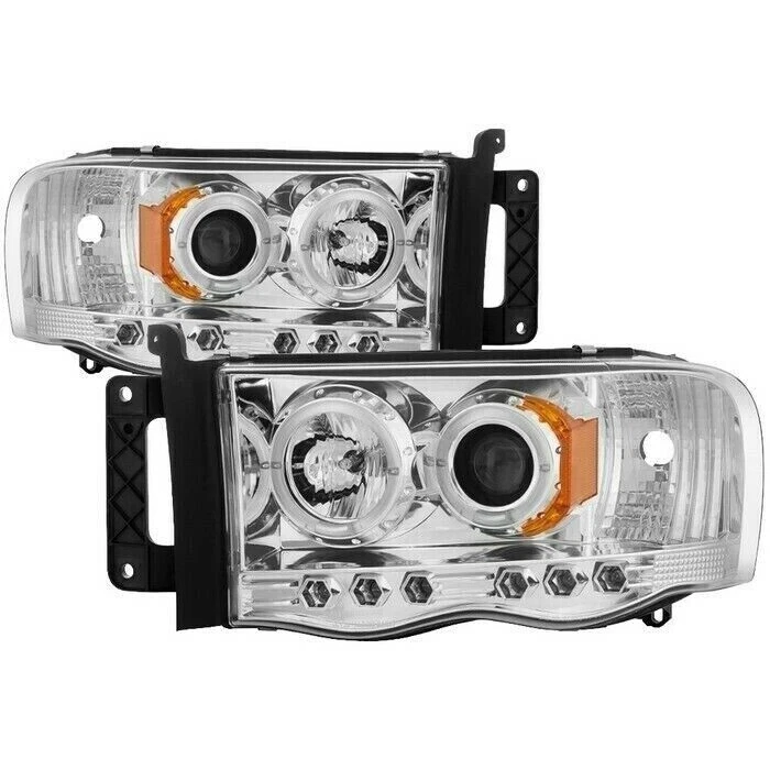 Spyder 5009982 Projector Headlights w/LED Halo for 02-05 Dodge Ram 1500/2500 Foto 1 de 3