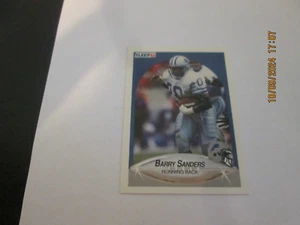 BARRY SANDERS LIONS 199O FLEER BASE CARD #284 HOF 2004 - Picture 1 of 2