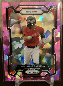 2024 Panini Prizm Ceddanne Rafaela Pink Ice Prizm RC #252 Boston Red Sox - Bild 1 von 2