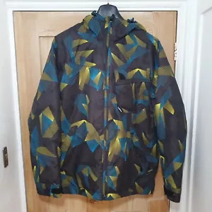 WEDZE Herren Ski Snowboard Jacke Mantel M schwarz blau geometrisch wasserdicht UVP 99£ - Bild 1 von 8