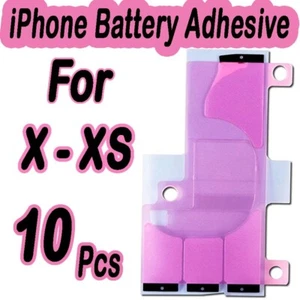 10 Piece iPhone XS Max Battery Adhesive Tape Strip With Pull Tab. - Imagen 1 de 1