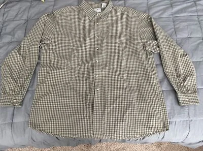 L.L. Camisa de vestir de algodón a cuadros marrón Bean para hombre TALLA EXTRA GRANDE Foto 1 de 4