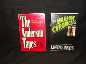 The Anderson Tapes By Lawrence Sanders 1st Edition 1970 & The Marlow Chronicles  - Picture 1 of 9
