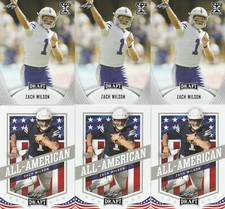ZACH WILSON 2021 LEAF DRAFT 6 CARD LOT BYU COUGARS NEW YORK JETS ALL AMERICAN