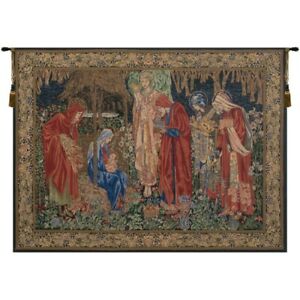 The Adoration of the Magi Three Kings Nativity Scene European Tapestry Wall Art