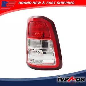 Red Clear w/ Chrome Bezel Right Side Tail Light Assembly For Ram 1500 2019-2023 - Picture 1 of 12
