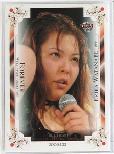 Tarjeta coleccionable Erika Watanabe (JWP) jubilación - 2007 BBM para mujeres lucha libre profesional - Imagen 1 de 3