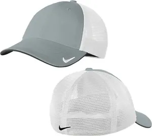 Mens Nike Dri-FIT Mesh Back Cap (Cool Grey/White) Size - M/L - Picture 1 of 1