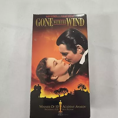 Gone With the Wind VHS Factory Sealed 2-Tape Set,  CLARK GABLE Foto 1 de 4