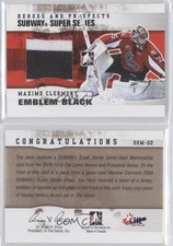 2009-10 ITG Heroes and Prospects Emblem Black /6 Maxime Clermont #SSM-02