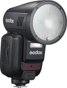 Godox V100-C 100Ws TTL 2.4G inalámbrico cabezal redondo flash de cámara con batería para Canon - Imagen 1 de 3