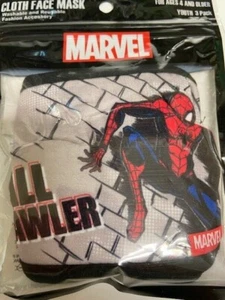 3 MARVEL CLOTH FACE MASK YOUTH AGE 4 + WALL CRAWLER MULTI COLOR WASHABLE NIB - Picture 1 of 1