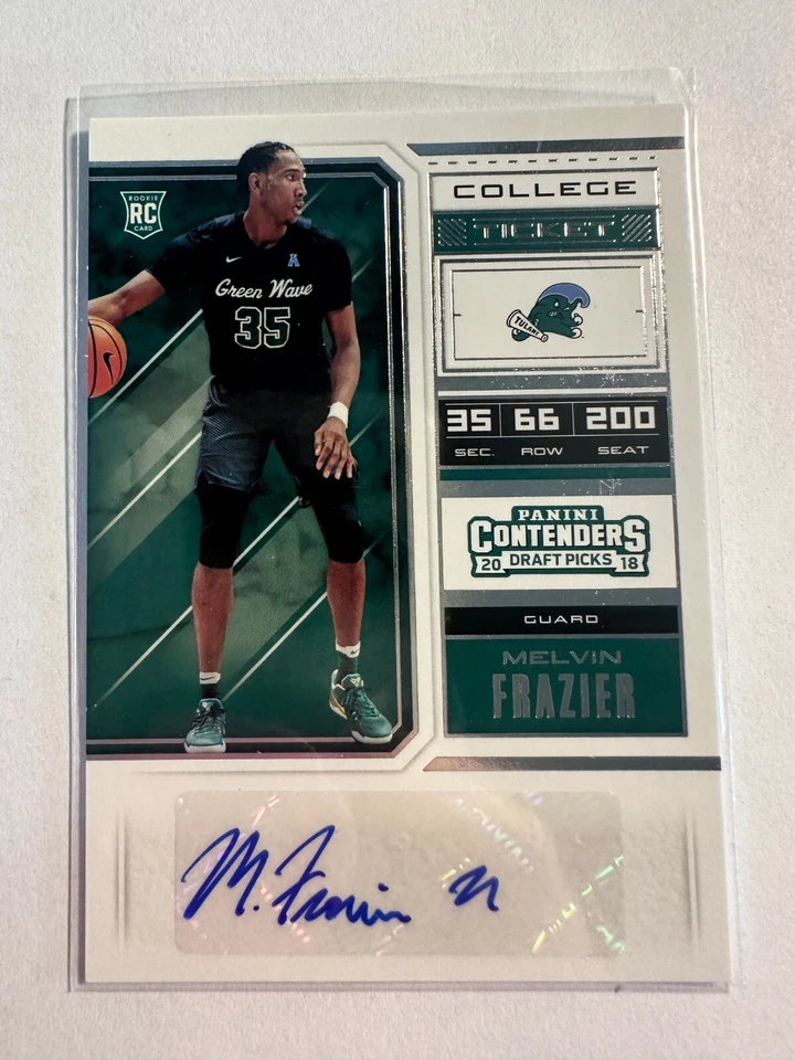 K126,935 - 2018-19 Panini Contenders Draft Picks #88 Melvin Frazier Auto RC - Image 1 of 1