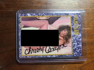 1992 PREMIER EDITION HUSTLER HH5 AUTOGRAFO CHRISTY CANYON #303 di 500 INSERTO - Foto 1 di 2