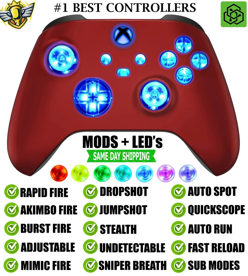 MODS + LEDs Vampire Rapid Fire Wireless Modded Controller for Xbox Series X S - Image 1 of 2