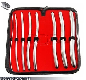 NEW 8 HEGAR DILATOR SOUNDS SET 7.5"GYNO SURGICAL INSTRUMENTS ( PREMIUM GRADE ) - Picture 1 of 3