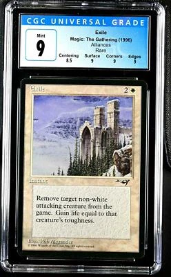 Magic the Gathering (MTG) EXILE Alliances CGC 9.0 Graded Rare Vintage Mint  - Image 1 of 2