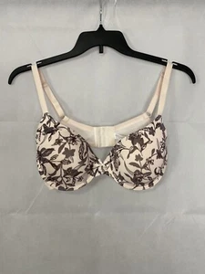 Adrienne Vittadini Bra Size 38C Pink Floral Underwires Padded Push Up New BN2 - Picture 1 of 11