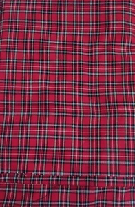 Polyviscose Tartan Fabric Fashion Royal Stewart Medium Scottish Plaid Check - Picture 1 of 2