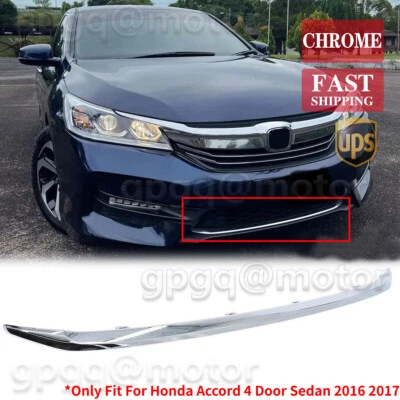 Parrilla inferior cromada para Honda Accord 2016-2017 HO1044106 71151T2FA51 Foto 1 de 4