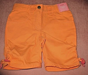 NWT GYMBOREE Tropical Garden Dangle Crochet Flower Orange Bermuda Short Girls 3  - Picture 1 of 3