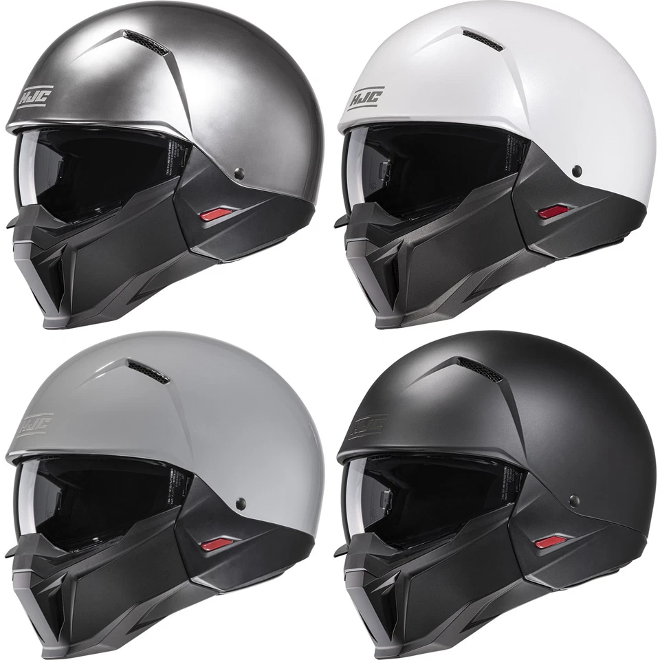 HJC i20 Solid Motorrad Helm Jethelm mit Sonnenblende und abnehmbares Kinnteil - Bild 1 von 1