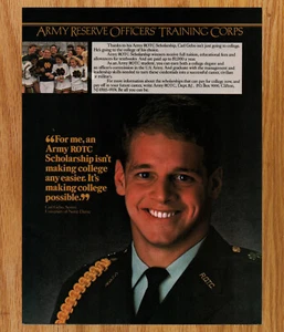 Notre Dame Army Reserve Officers' Training ROTC - Magazine Print Ads Poster 1987 - Picture 1 of 3