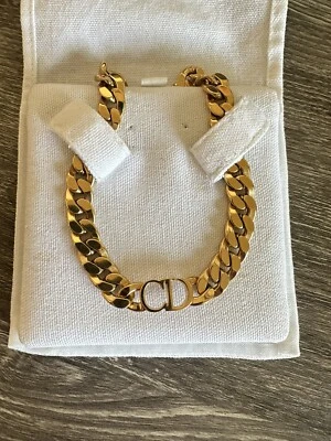 CHRISTIAN DIOR Authentic Danseuse Etoile Choker CD  Logo Necklace - Image 1 of 4