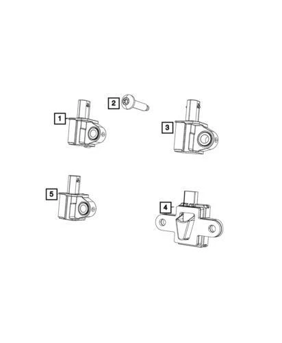 Sensor de aceleración delantero genuino Mopar 2017-2021 Chrysler Pacifica 68245080AB Foto 1 de 1