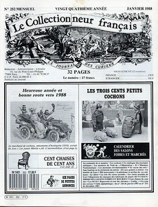 LE COLLECTIONNEUR FRANÇAIS N° 252 /1988 = Cochons, SZAFRAN, Luce, le CHIEN, Foré - Picture 1 of 1