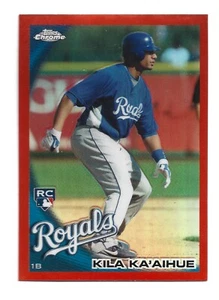 2010 Topps Chrome Orange Refractor #215.RC Kila Ka'aihue Kansas City Royals KC - Picture 1 of 1