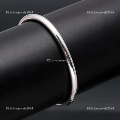 Sterling Silver Wife Elegant Handmade New Hand Hammered Trendy Birthday Bangle - Image 1 of 4