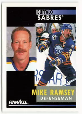 1991-92 Mike Ramsey Pinnacle - Buffalo Sabres - Image 1 of 2