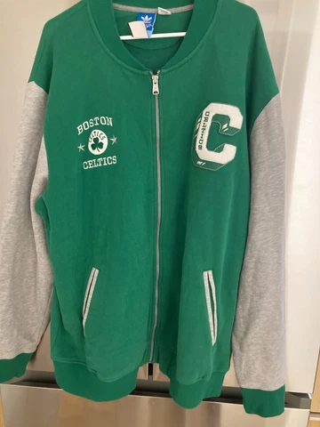 Boston Celtics NBA   zip up green Adidas  jacket adult XXL 2xl Cover