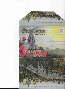 PASADENA 1956 LINEN POST CARD SET - Picture 1 of 3