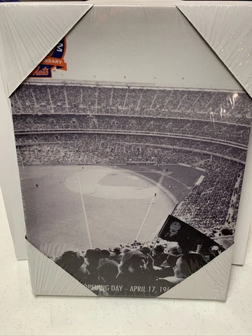 Mets Canvas Print- Shea Stadium Opening Day 1964 Cover