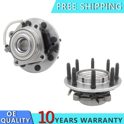 2pc Front Wheel Bearing Hub for Chevy Silverado Suburban GMC Sierra 2500 RWD - Image 1 of 4