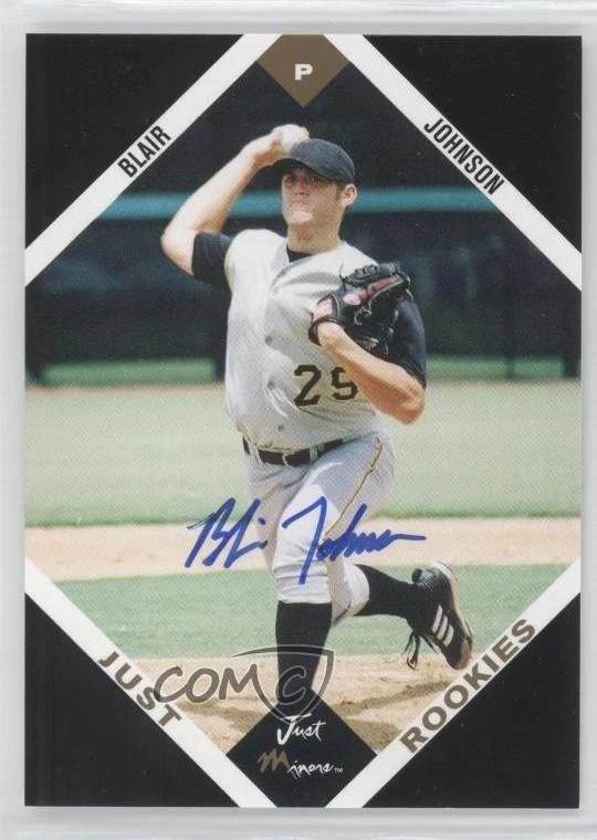 2003 Just Minors Just Rookies Black Auto /25 Blair Johnson #33 Auto - Image 1 of 2