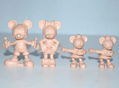 Juego de figuras de plástico vintage de la familia Mickey Mouse de los años 50 de Marx 60 mm Disney Foto 1 de 2