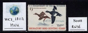 WC1_18117. UNITED STATES. 1969 HUNTING PERMIT stamp. Sc. RW36. MNH - Picture 1 of 1
