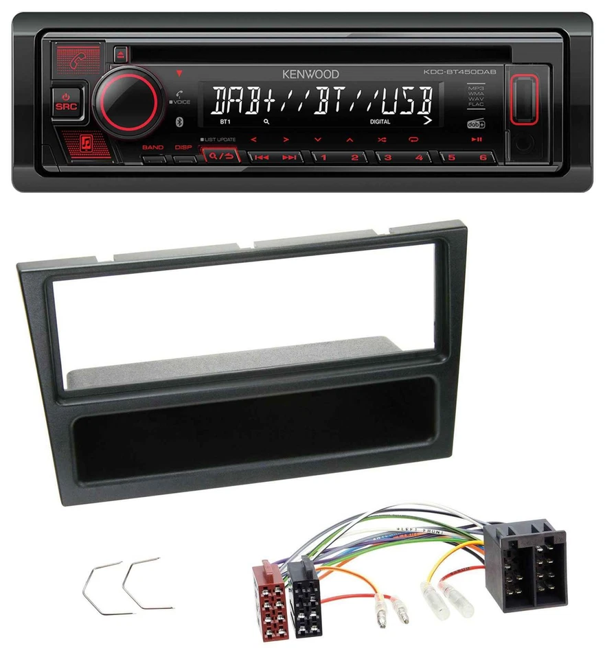 Kenwood MP3 CD USB Bluetooth DAB Autoradio für Opel Agila Combo Vivaro Corsa C O - Bild 1 von 4